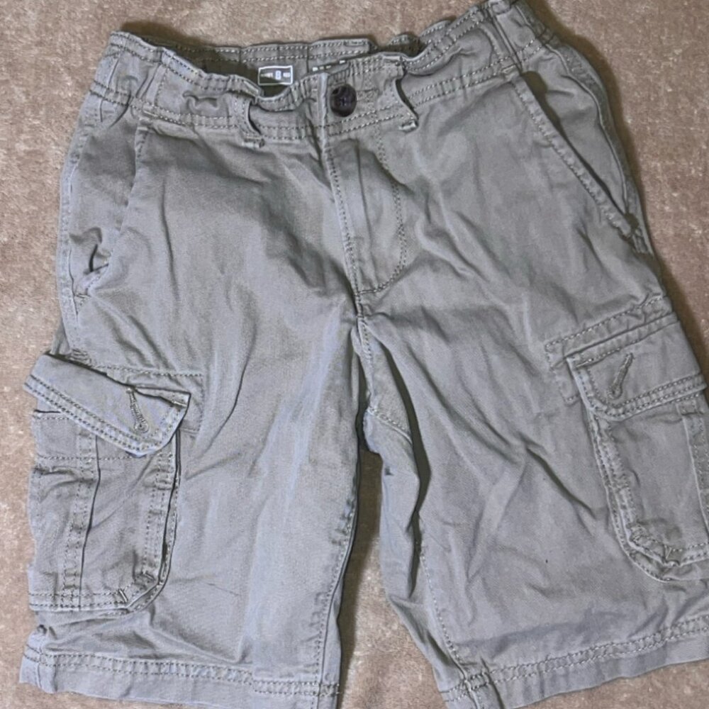 Urban Pipeline Youth Boys 8 Tan Cargo Hits At Knee Outdoor Skater Y2K (B)